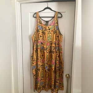 Nooworks Desert Disaster Linen Naomi dress 3X